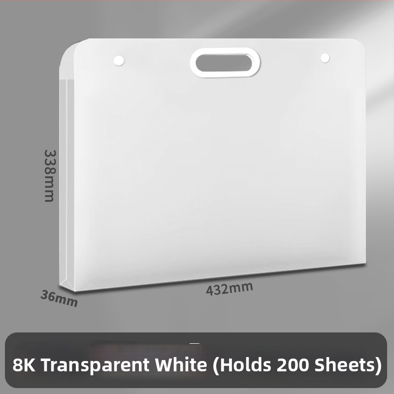 Mākslas albums un portfeļa mapīte A4/8K/4K, plastmasas materiāls, 100 lapas, biezums 50C, logotipa druka pieejama