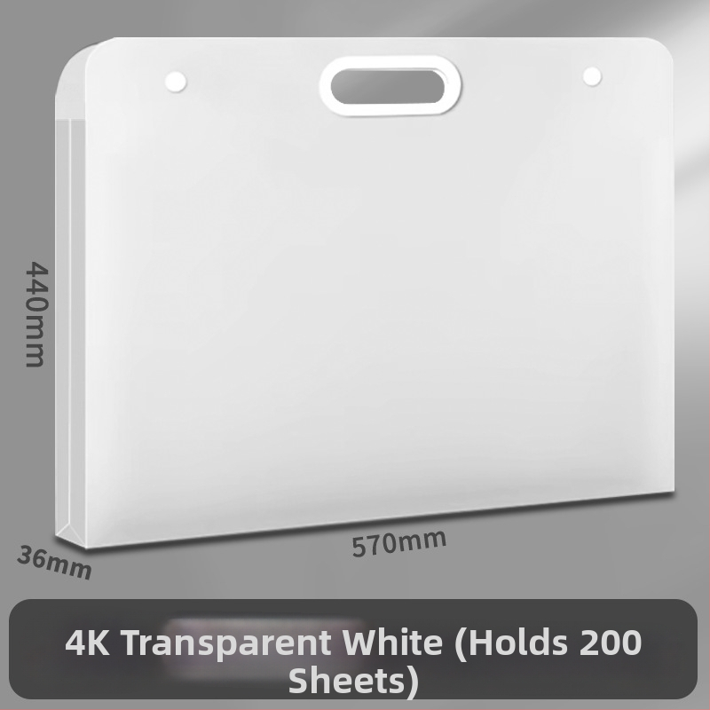 Mākslas albums un portfeļa mapīte A4/8K/4K, plastmasas materiāls, 100 lapas, biezums 50C, logotipa druka pieejama