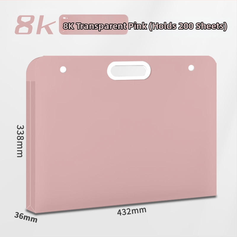 Mākslas albums un portfeļa mapīte A4/8K/4K, plastmasas materiāls, 100 lapas, biezums 50C, logotipa druka pieejama