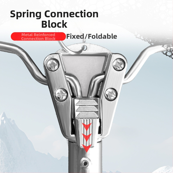 Roostevabast terasest kalastusvõrgu vart ja pea komplekt, teleskoopiline kokkupandav võrguvart kolmnurkse peaga, Ø40 mm diameeter, sügavus 35, peenvõrk