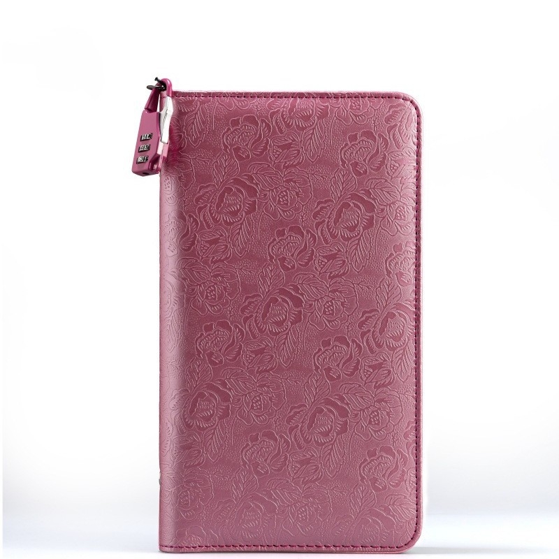 Suport pentru carnet bancar – PU material, închidere cu parolă, fermoar, imprimare logo disponibilă