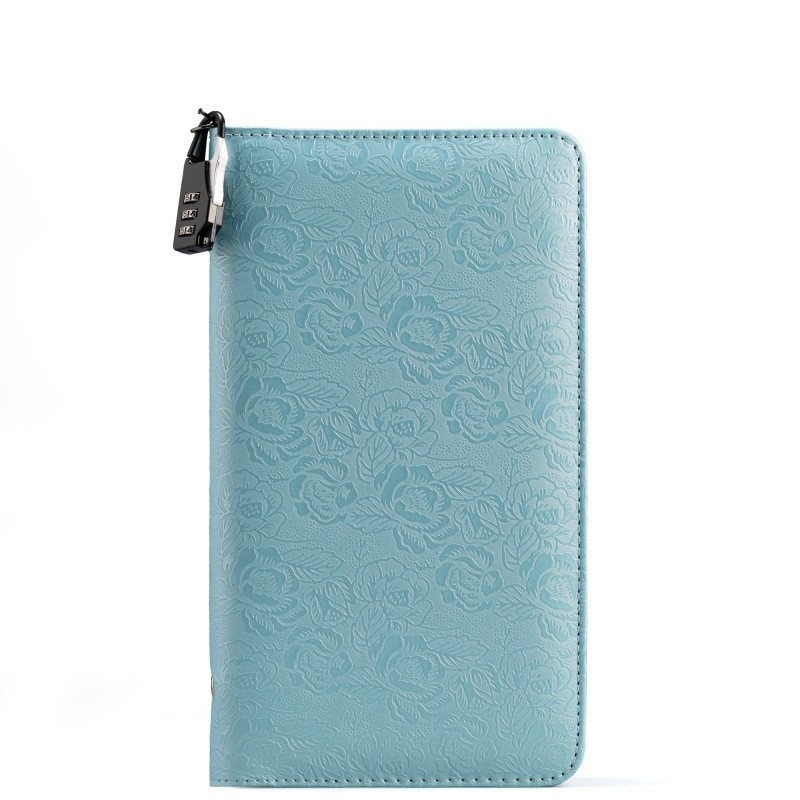 Suport pentru carnet bancar – PU material, închidere cu parolă, fermoar, imprimare logo disponibilă