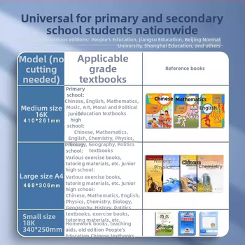 Deli knygų dangteliai iš kraft popieriaus, skaidrūs, pilnas rinkinys 1-ajai klasei, storesni matiniai dėklai