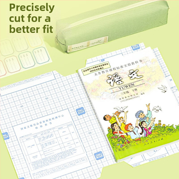 Deli knygų dangteliai iš kraft popieriaus, skaidrūs, pilnas rinkinys 1-ajai klasei, storesni matiniai dėklai