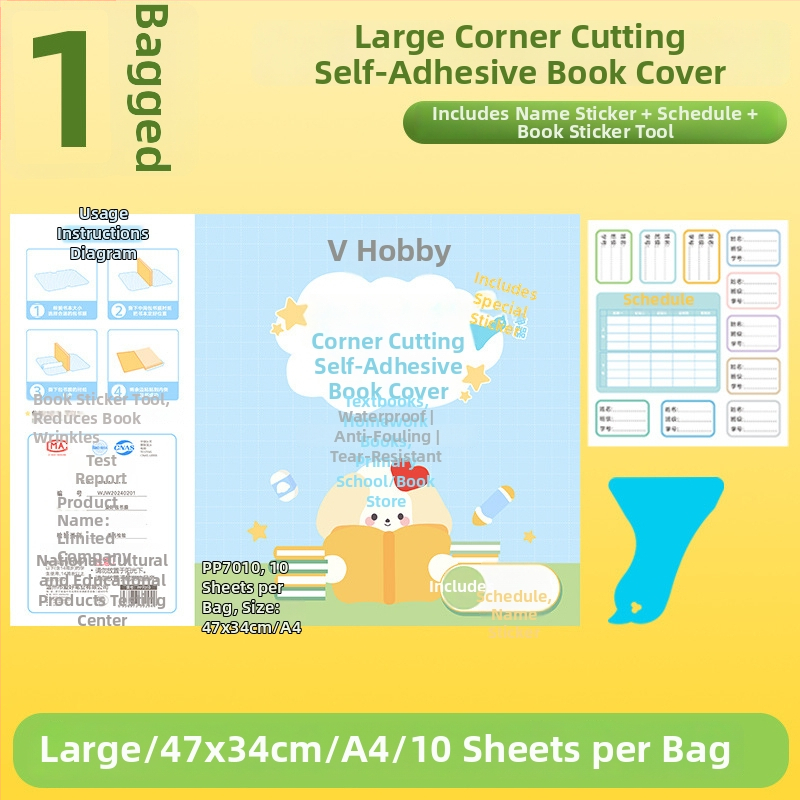 Hobby skaidri lipinama knygos danga, iš plastiko, atspari vandeniui ir nusidėvėjimui