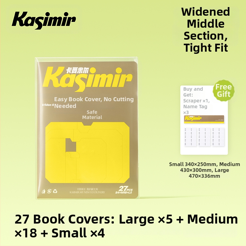 Savęs lipuojantis matinis skaidrus knygos viršelis 1–2 klasei – segmentų dizainas, lengvas užklijavimas, 2025 naujasis stilius; dovana bendraklasiams