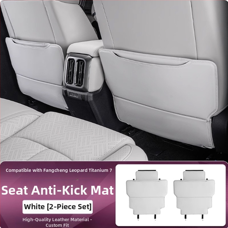 Automobilio galinės sėdynės apsauga — odinė, putų užpildas, logotipo spausdinimas, pritaikomas, tinkamas visoms sezonoms.