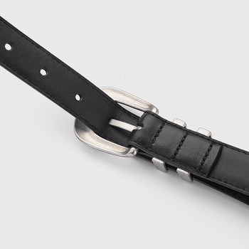 Ženski kožni kaiš od prvog sloja kože, spona od cinkove legure, kopča s iglom, univerzalni stil, brend Jsj leather belt