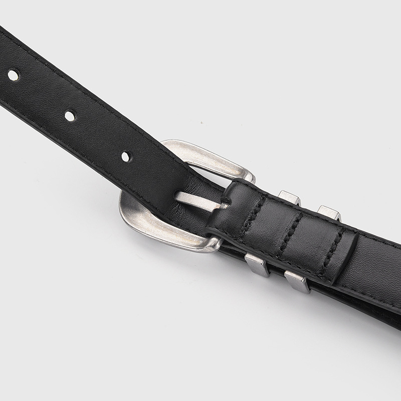 Ženski kožni kaiš od prvog sloja kože, spona od cinkove legure, kopča s iglom, univerzalni stil, brend Jsj leather belt