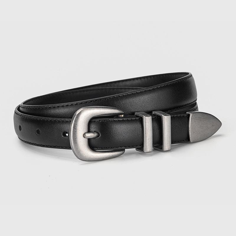 Ženski kožni kaiš od prvog sloja kože, spona od cinkove legure, kopča s iglom, univerzalni stil, brend Jsj leather belt