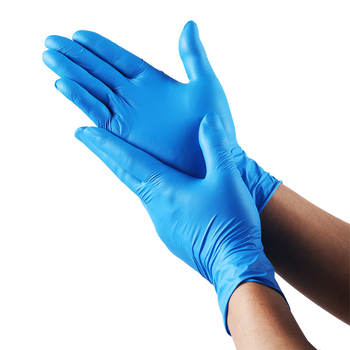 GYMDA vienkartinės nitrilo pirštinės civiliniam naudojimui, atsparios dilimui, neslystančios, atsparios rūgštims ir šarmams, sutirštintos