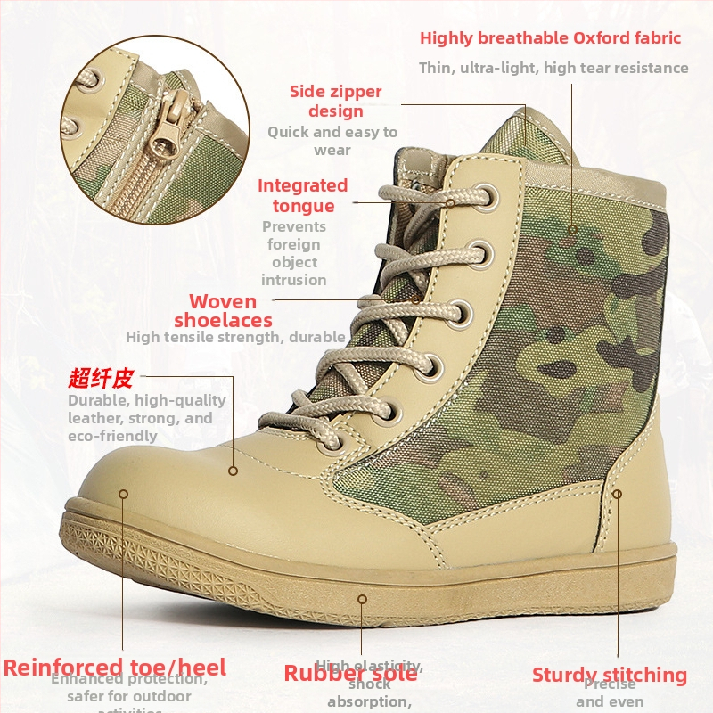 JLXY Sõjaväe stiilis välisjalanõud | veekindel materjal, unisex, igale vanuserühmale sobiv, treeninguks ja matkamiseks