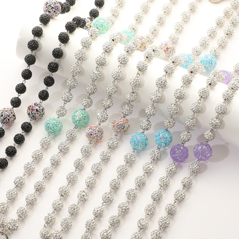 Vöökaelae savi diamaadi kuulikud – käsitsi valmistatud kõvernõelaga keha ahel, 10 mm helmmed, Bränd Looking at the Tang Dynasty, Kevad 2025