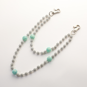 Vöökaelae savi diamaadi kuulikud – käsitsi valmistatud kõvernõelaga keha ahel, 10 mm helmmed, Bränd Looking at the Tang Dynasty, Kevad 2025