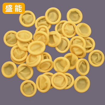 Vienkartiniai latekso pirštų gaubteliai, priešstatiniai, be halogenų, atsparūs dėvėjimuisi