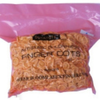 Vienkartiniai latekso pirštų gaubteliai, priešstatiniai, be halogenų, atsparūs dėvėjimuisi