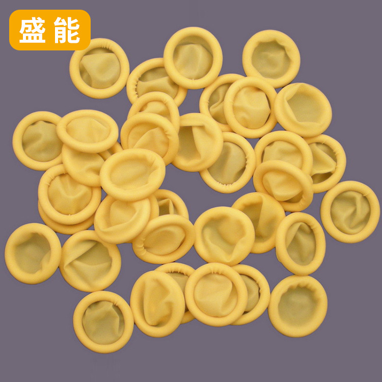 Vienkartiniai latekso pirštų gaubteliai, priešstatiniai, be halogenų, atsparūs dėvėjimuisi