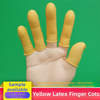 Vienkartiniai latekso pirštų apsauginiai, antistatinei elektronikos gamybai, 500 g