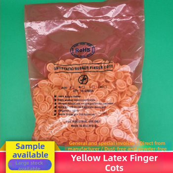 Vienkartiniai latekso pirštų apsauginiai, antistatinei elektronikos gamybai, 500 g