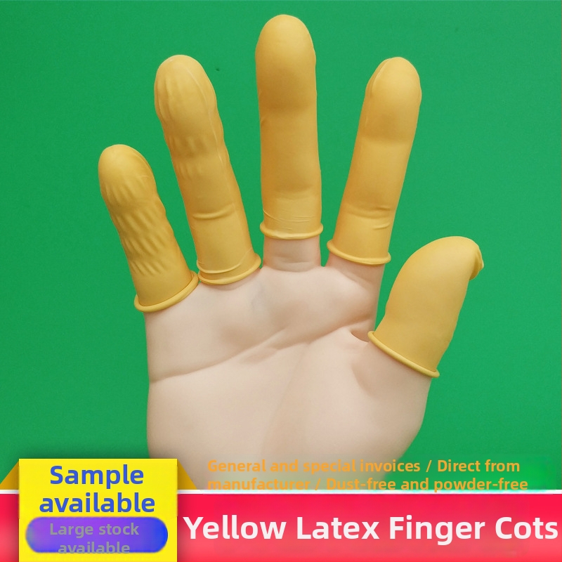 Vienreizējās lietošanas latex pirkstu aizsargi, pretstatiskie, elektronikas ražošanai, 500 g