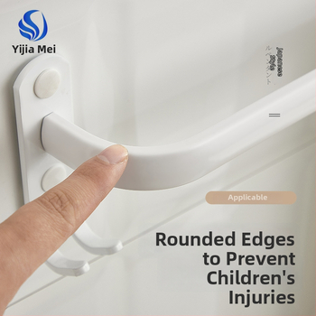 Sieninis rankšluosčio laikiklis be gręžimo – aliuminio lydinys, trijų lygių, 15 kg apkrova, emalio danga