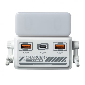 Νυχτερινό φως με δυνατότητα φόρτισης USB σε πρίζα, τηλεχειριστήριο, γρήγορη φόρτιση υψηλής ισχύος, πολλές θύρες USB