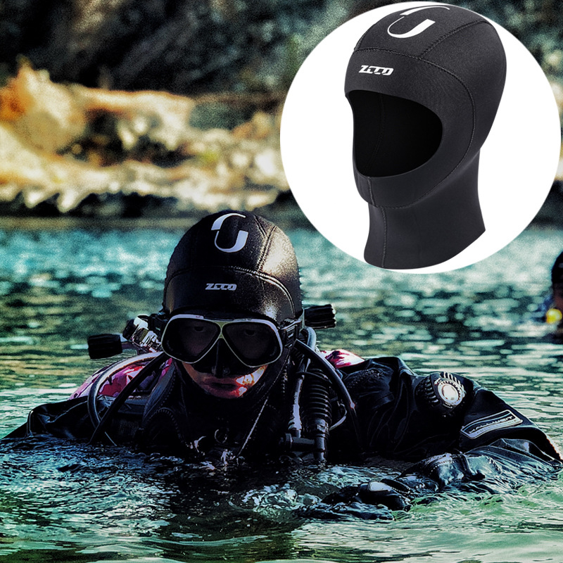 5 mm neoprenska ronilačka kapuljača, unisex, zadržava toplinu, za plivanje i ronjenje