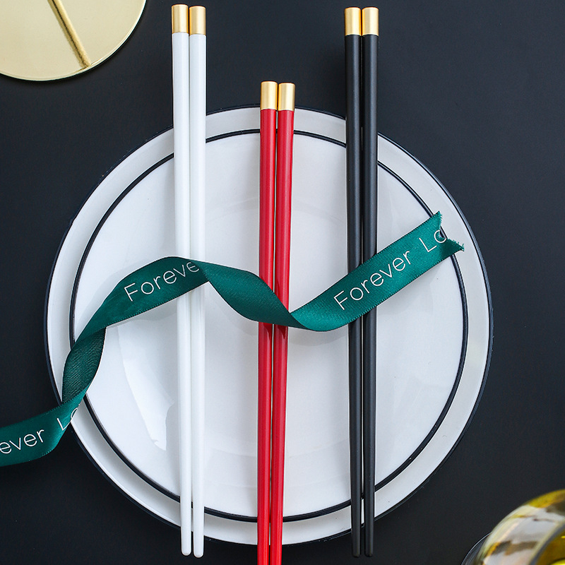 Keraamilised söögipulgad, 10 paari, kaasaegne minimalistlik stiil, logo kohandamine