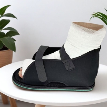 EVA zaštitne cipele za prijelome stopala, model 025, podesivog dizajna, otvoreni ulaz