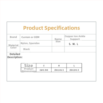 Pahkluu tugi trikotaažist vask-ioonidega, hingav elastne kompressioon, korvpalliks