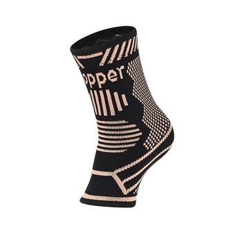 Pahkluu tugi trikotaažist vask-ioonidega, hingav elastne kompressioon, korvpalliks