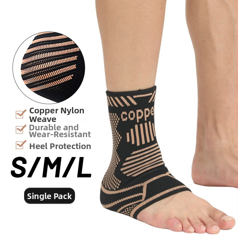 Pahkluu tugi trikotaažist vask-ioonidega, hingav elastne kompressioon, korvpalliks