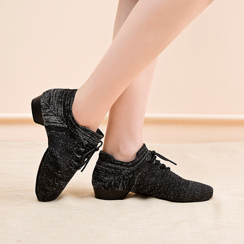 Odrasle latino plesne cipele, unisex, srednji potpetica, kožna potplata, lagane