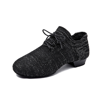 Odrasle latino plesne cipele, unisex, srednji potpetica, kožna potplata, lagane