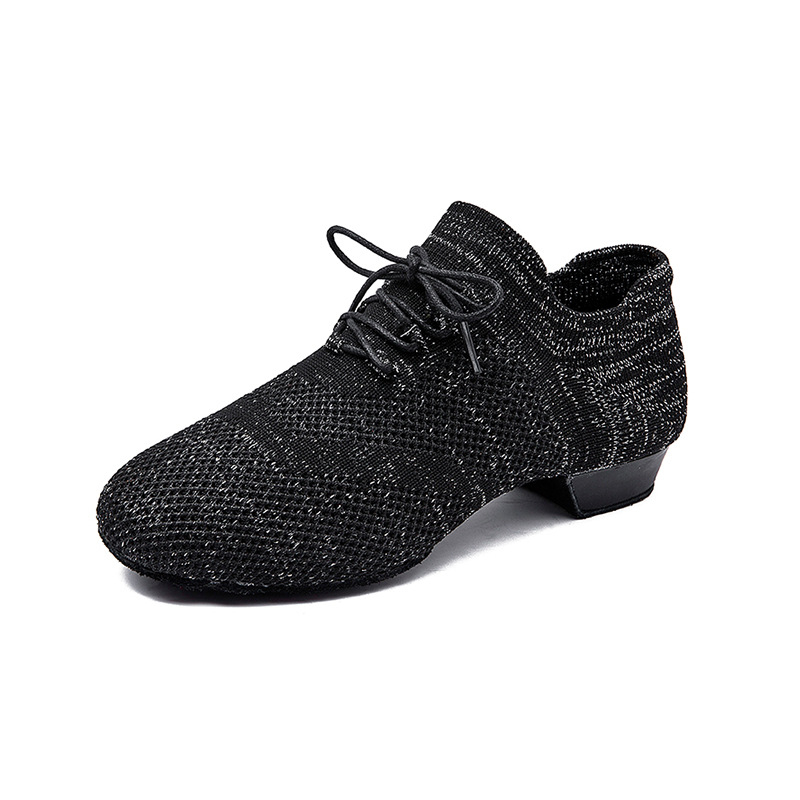 Odrasle latino plesne cipele, unisex, srednji potpetica, kožna potplata, lagane