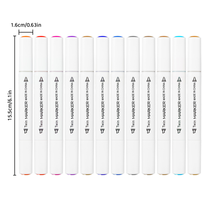 Dvostrani marker za učenike i djecu — brend Shands