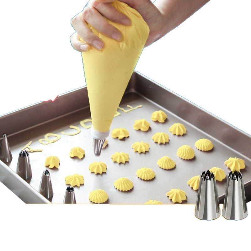 Vienreizējās lietošanas konditorejas maisiņi ar pilnu uzgaļu komplektu tortes dekorēšanai