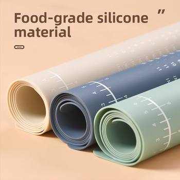 Maisto kokybės silikono tešlos minkymo kilimėlis, neslystantis, storintas, kepimui, Nordic dizainas, kilmės vieta Yangjiang, Guangdong; prekės ženklas Good and Sharp