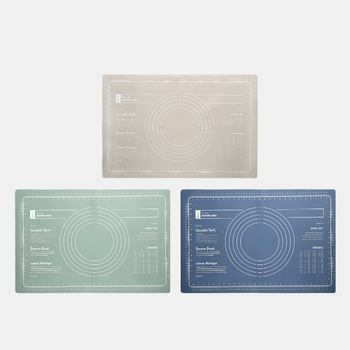 Maisto kokybės silikono tešlos minkymo kilimėlis, neslystantis, storintas, kepimui, Nordic dizainas, kilmės vieta Yangjiang, Guangdong; prekės ženklas Good and Sharp