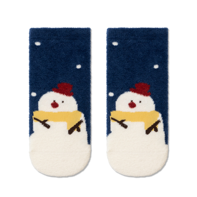 Dječje čarape za zimu, unisex, Jacquard pletenje, dvostrani baršun, bezšivni vrh prsta, srednja debljina, srednja dužina potkoljenice, dišuće i upijaju vlagu, motiv cartoon/slova, 85,6% poliester.