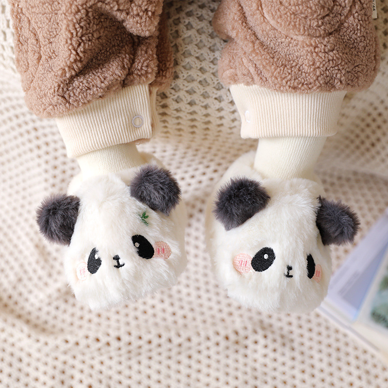 Beebide suede ülaosaga ja plüüsiga vooder, cartoon muster, kõrge varv, sobib 0-36 kuu, talv-sügis