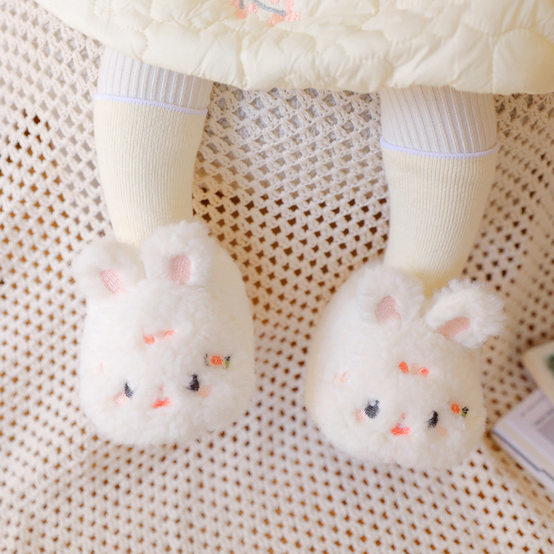 Beebide suede ülaosaga ja plüüsiga vooder, cartoon muster, kõrge varv, sobib 0-36 kuu, talv-sügis