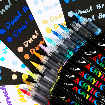 Akril marker za umjetničko slikanje, neproziran mekani vrh, tekući marker, pogodan za grafite i akvarel.