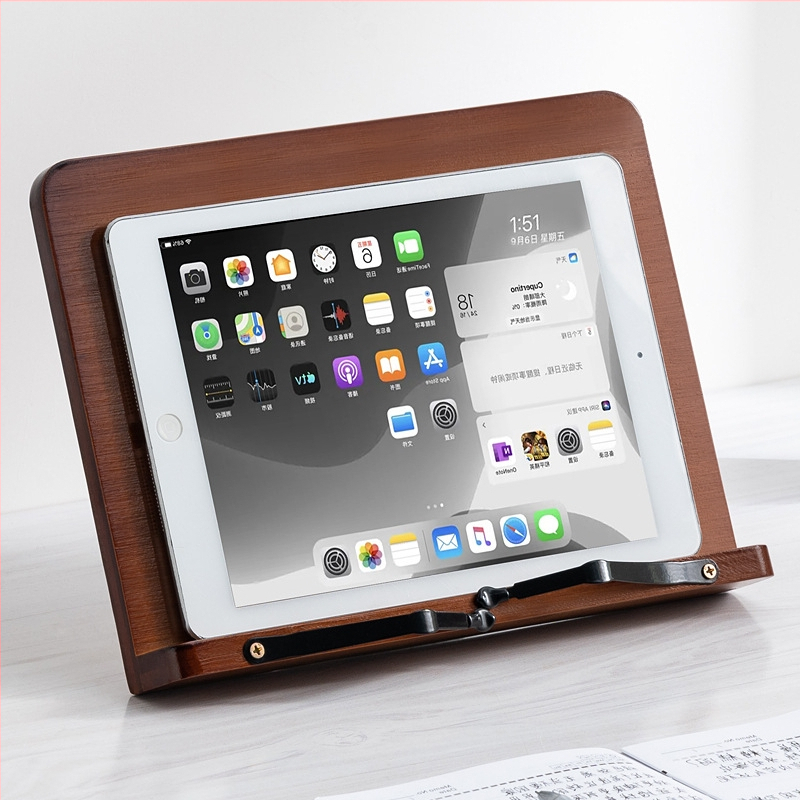 Darba galda grāmatu statīvs studentiem un bērniem, bambusa materiāls, modelis 2521YDJ, mūsdienīgs minimālisms, augstuma regulēšana.