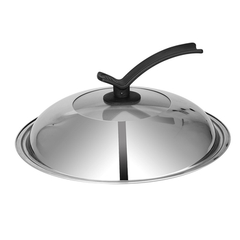 Nerūdijančio plieno puodo dangtis – universalus, skaidrus stiklas ir vertikali rankena