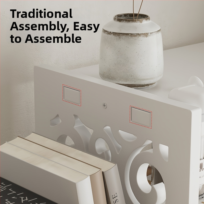 Galda grāmatu turētājs, daudzslāņu PVC plaukts, svars 1,6 kg, biroja galda organizētājs