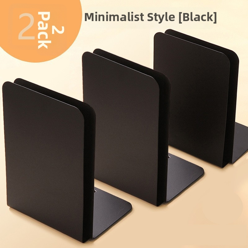 Metalo knygų stovas su skyrikliu ir klipu - Modelis C30504, Reverse, geležinis stalo knygų laikiklis, 430 g