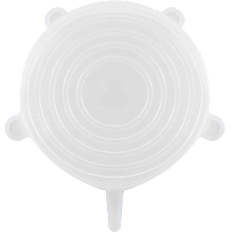 Set de 6 capace pentru frigider și boluri – plastic – design modern simplu – capace universale multifuncționale