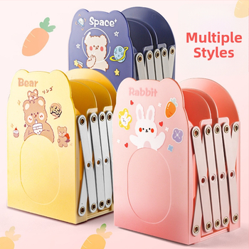 Animacinis ištraukiamas knygų laikiklis biurui, PET medžiaga, HC-9696, vienas pakuotėje, dovana paruošta