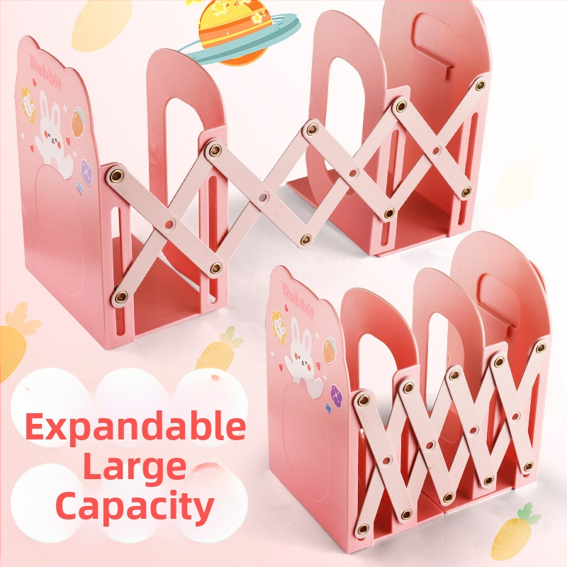 Karikatūras dizaina izstiepjams grāmatu turētājs galdam, PET materiāls, HC-9696, atsevišķs iepakojums, dāvana gatava